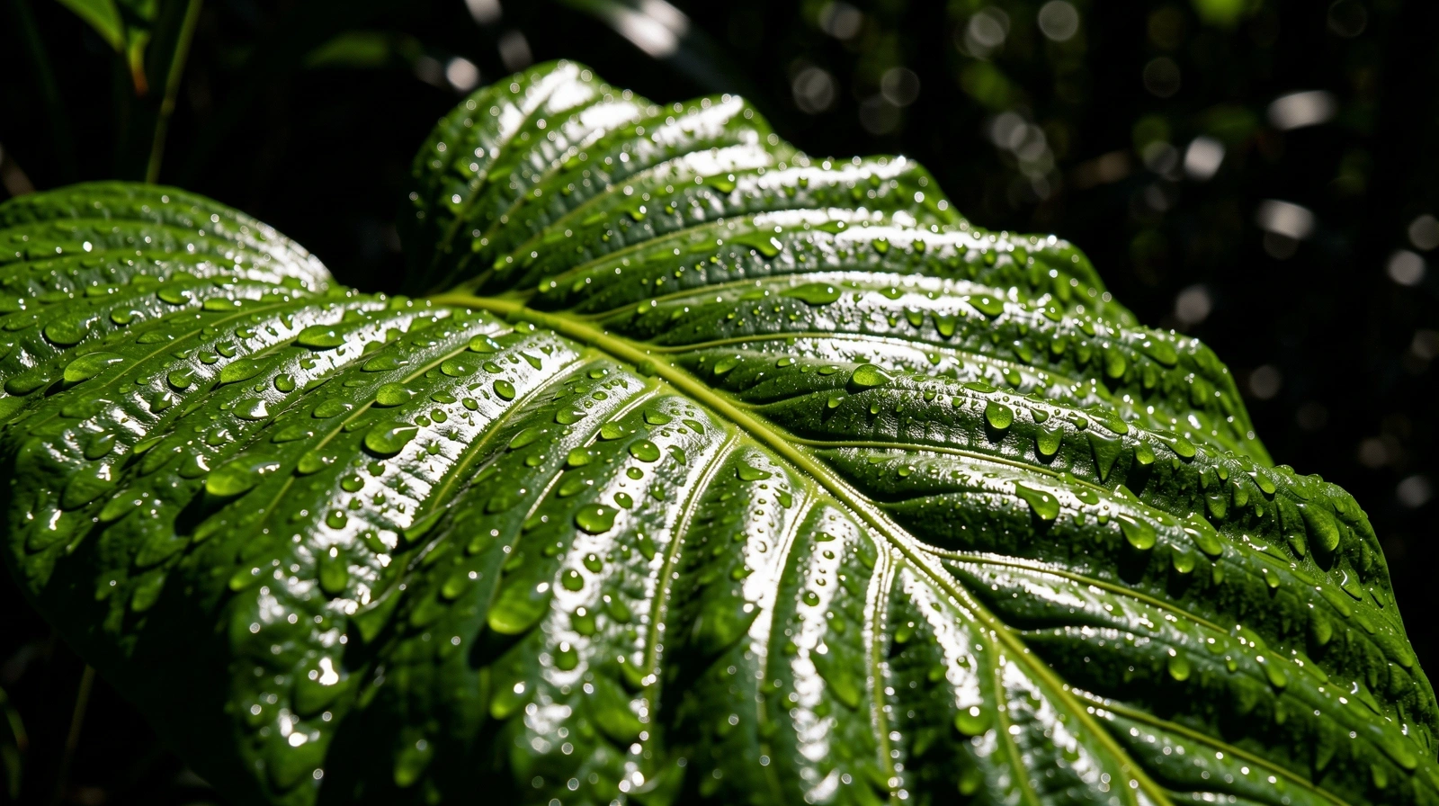 Botanical detail of jungle flora