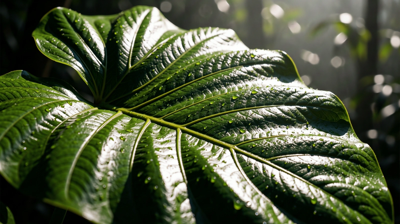 Botanical detail representing natural vitality